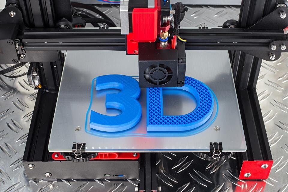 3D printing in manufacturing